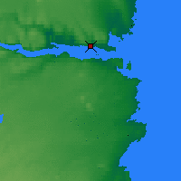 Nearby Forecast Locations - Kangirsuk - mapa