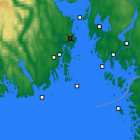 Nearby Forecast Locations - Oseberg - mapa