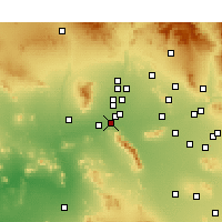 Nearby Forecast Locations - Goodyear - mapa