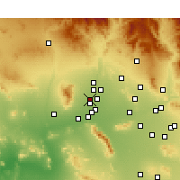 Nearby Forecast Locations - Glendale - mapa