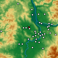 Nearby Forecast Locations - Hillsboro - mapa
