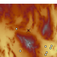 Nearby Forecast Locations - Indian Springs - mapa