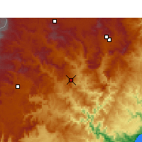 Nearby Forecast Locations - Mount Frere - mapa