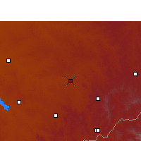 Nearby Forecast Locations - Senekal - mapa