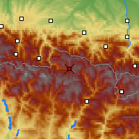 Nearby Forecast Locations - Baqueira-Beret - mapa