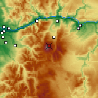 Nearby Forecast Locations - Mount Hood - mapa