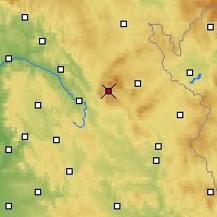 Nearby Forecast Locations - Warmensteinach - mapa