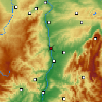 Nearby Forecast Locations - Tain-l'Hermitage - mapa