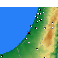 Nearby Forecast Locations - Aszkelon - mapa