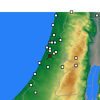 Nearby Forecast Locations - Rechowot - mapa