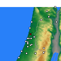 Nearby Forecast Locations - Ra'ananna - mapa