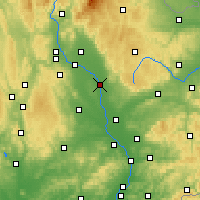 Nearby Forecast Locations - Ołomuniec - mapa