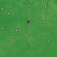 Nearby Forecast Locations - Siemianówka - mapa