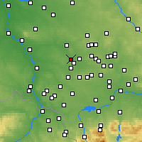 Nearby Forecast Locations - Gliwice - mapa