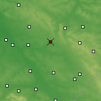Nearby Forecast Locations - Biłgoraj - mapa