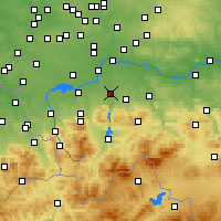 Nearby Forecast Locations - Kęty - mapa