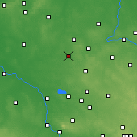 Nearby Forecast Locations - Kluczbork - mapa