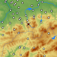 Nearby Forecast Locations - Wisła - mapa