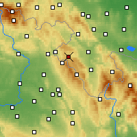 Nearby Forecast Locations - Duszniki-Zdrój - mapa