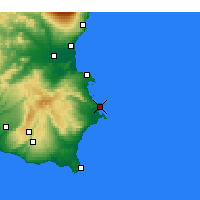Nearby Forecast Locations - Syrakuzy - mapa