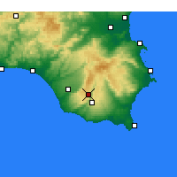 Nearby Forecast Locations - Ragusa - mapa