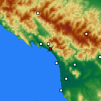 Nearby Forecast Locations - Massa - mapa
