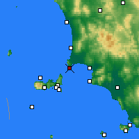 Nearby Forecast Locations - Piombino - mapa