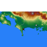 Nearby Forecast Locations - Puerto Armuelles - mapa