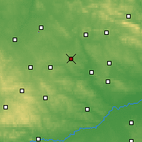 Nearby Forecast Locations - Jędrzejów - mapa