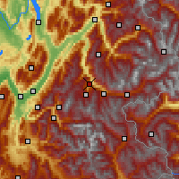 Nearby Forecast Locations - Saint-Jean-de-Maurienne - mapa