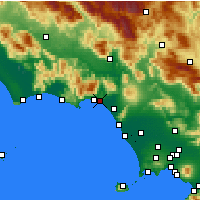 Nearby Forecast Locations - Minturno - mapa