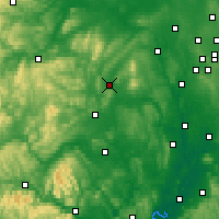 Nearby Forecast Locations - Ludlow - mapa