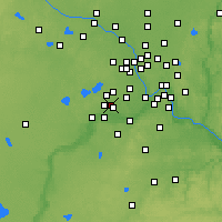 Nearby Forecast Locations - Eden Prairie - mapa
