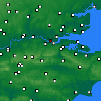 Nearby Forecast Locations - Grays - mapa