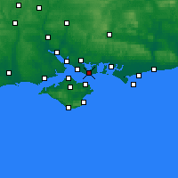 Nearby Forecast Locations - Gosport - mapa