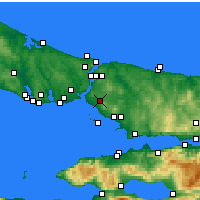 Nearby Forecast Locations - Ataşehir - mapa