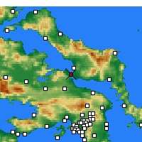 Nearby Forecast Locations - Chalkida - mapa