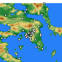Nearby Forecast Locations - Iraklio - mapa