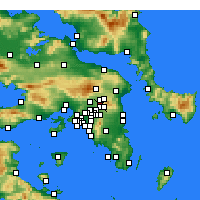 Nearby Forecast Locations - Kifisia - mapa