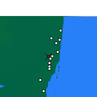 Nearby Forecast Locations - Pembroke Pines - mapa