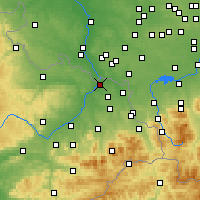 Nearby Forecast Locations - Bogumin - mapa