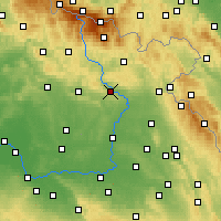 Nearby Forecast Locations - Dvůr Králové nad Labem - mapa
