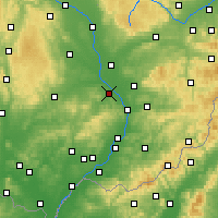 Nearby Forecast Locations - Kromieryż - mapa
