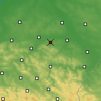 Nearby Forecast Locations - Łańcut - mapa