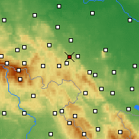 Nearby Forecast Locations - Świebodzice - mapa