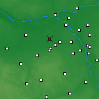 Nearby Forecast Locations - Błonie - mapa