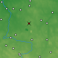 Nearby Forecast Locations - Bełchatów - mapa