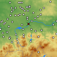 Nearby Forecast Locations - Brzeszcze - mapa
