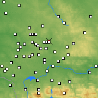 Nearby Forecast Locations - Dąbrowa Górnicza - mapa