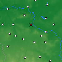 Nearby Forecast Locations - Nowa Sól - mapa